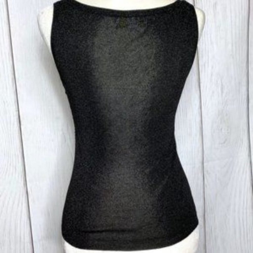 Voguer Sequin Black Blouse & Cardigan Set - Picture 3 of 4